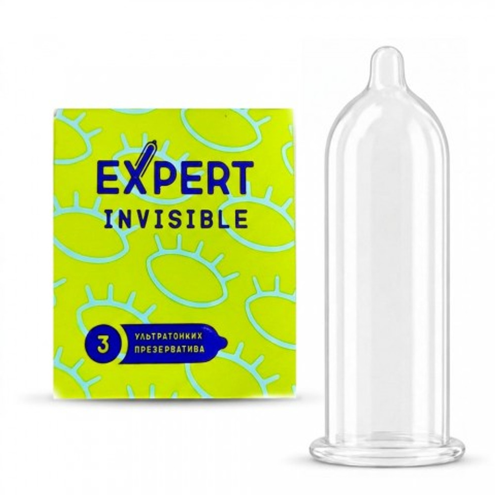 Презервативы EXPERT INVISIBLE № 3 (особо тонкие), 3 шт.