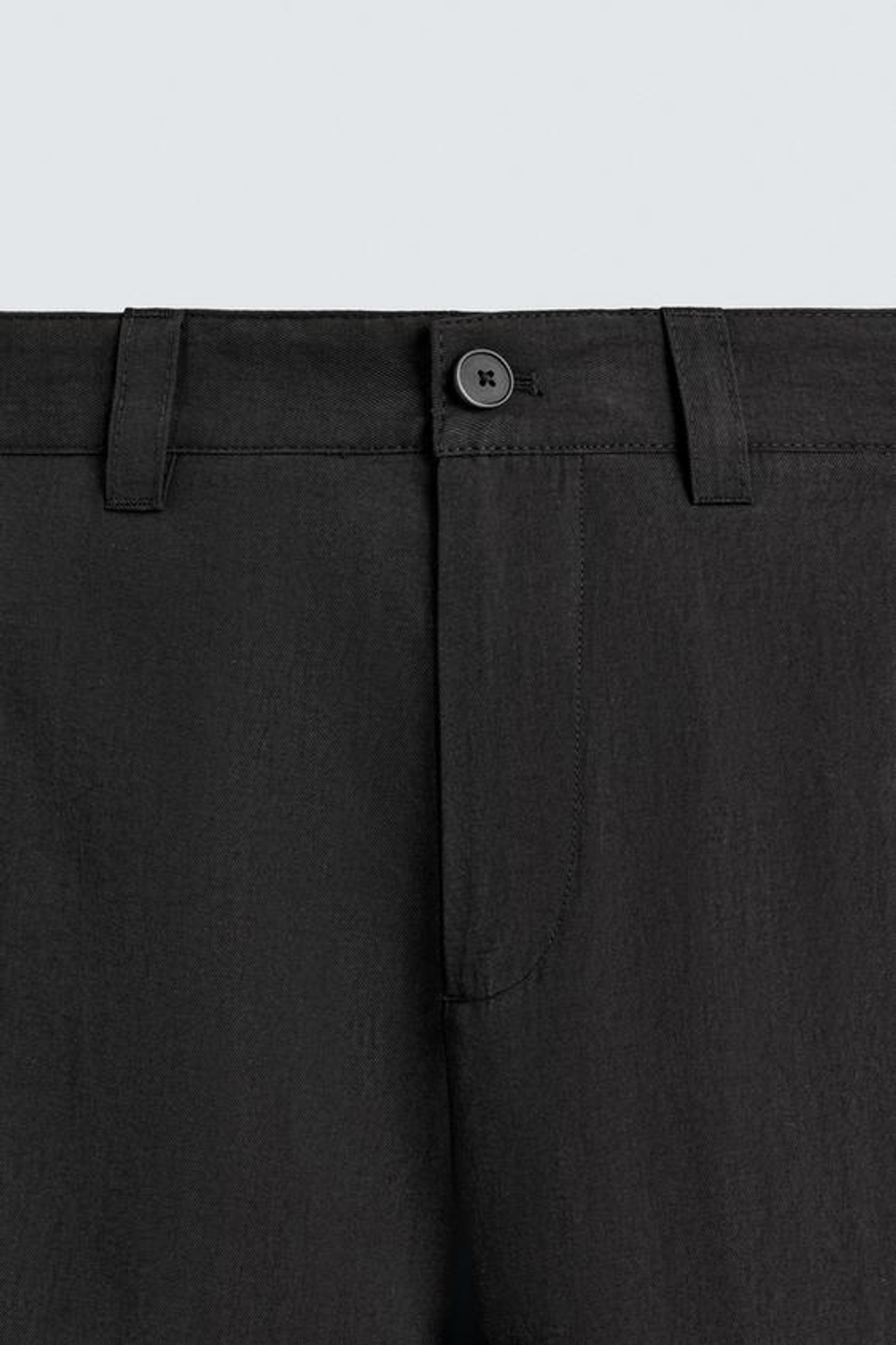 ZARA БРЮКИ СВОБОДНОГО КРОЯ СО СКЛАДКАМИ, ЧЕРНЫЙ