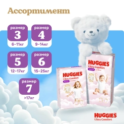 Трусики-подгузники Huggies Ultra Comfort Дев 6 38шт