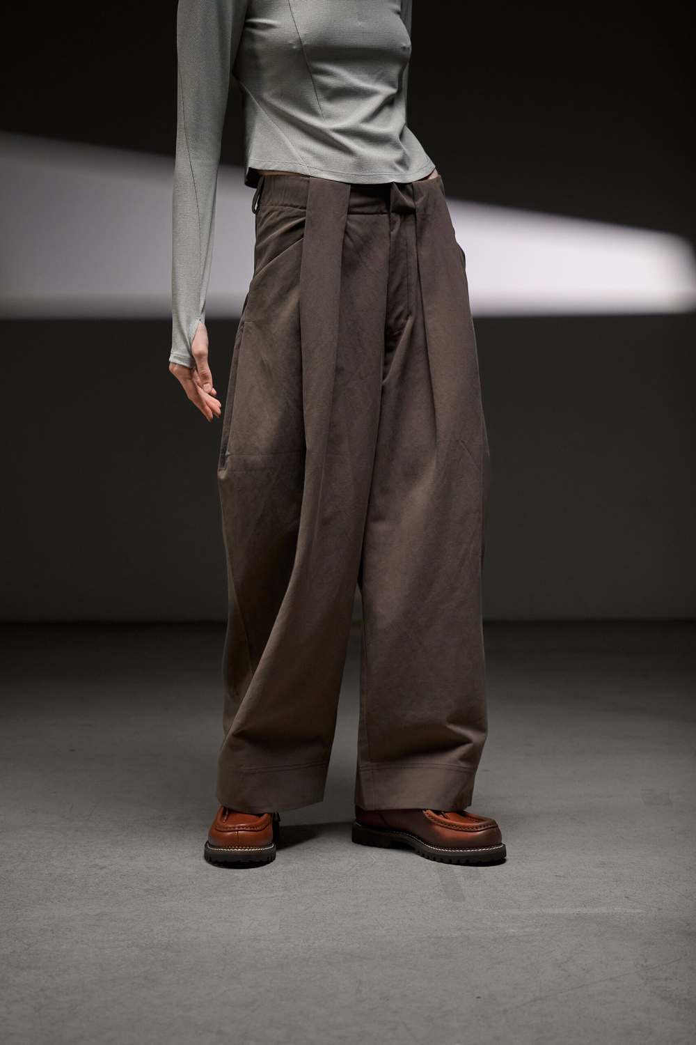 Брюки Blue Monte Pleated Casual Pants "Metasequoia Brown" Women’s