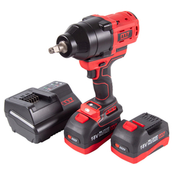 MIGHTY SEVEN (DW-402AL) Гайковерт аккумуляторный ударный 1/2", 1700 Нм, 18 В, кейс, в комплекте фонарь