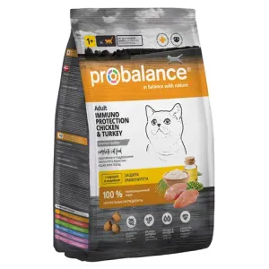 Сухой корм ProBalance Adult Immuno Protection для кошек с курицей и индейкой