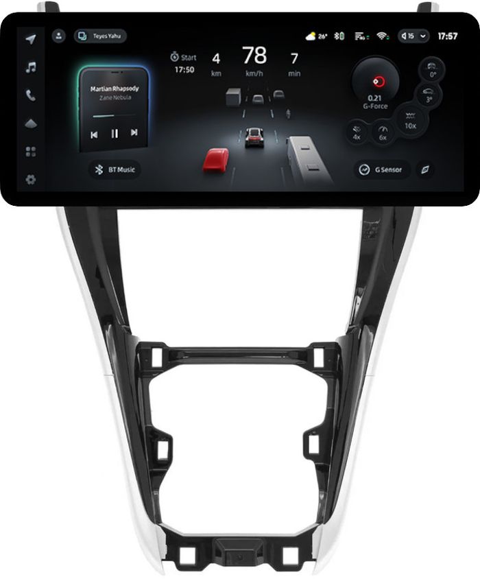 Магнитола для Toyota Harrier 3 XU60 2013-2017 (большая рамка) - Teyes CC4PRO монитор 12.3" 2K QLED + рамка 10, Android 13, Быстрейшая, Snapdragon 778G, ИИ, CarPlay, DSP, 4G SIM-слот