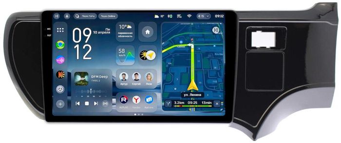 Магнитола для Toyota Aqua 2011-2021 - Teyes CC4-PRO монитор 9.5" 2K QLED на Android 13, Быстрейшая, Snapdragon 778G, ИИ, CarPlay, DSP, 4G SIM-слот
