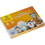 Пластилин "Енот на Аляске" 8 цветов, 120гр, со стеком ДП_10233 (Мульти-Пульти)