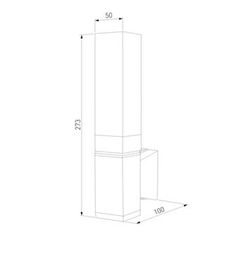 Уличный настенный светодиодный светильник LED 5W 4000К 1534 TECHNO LED черный Elektrostandard