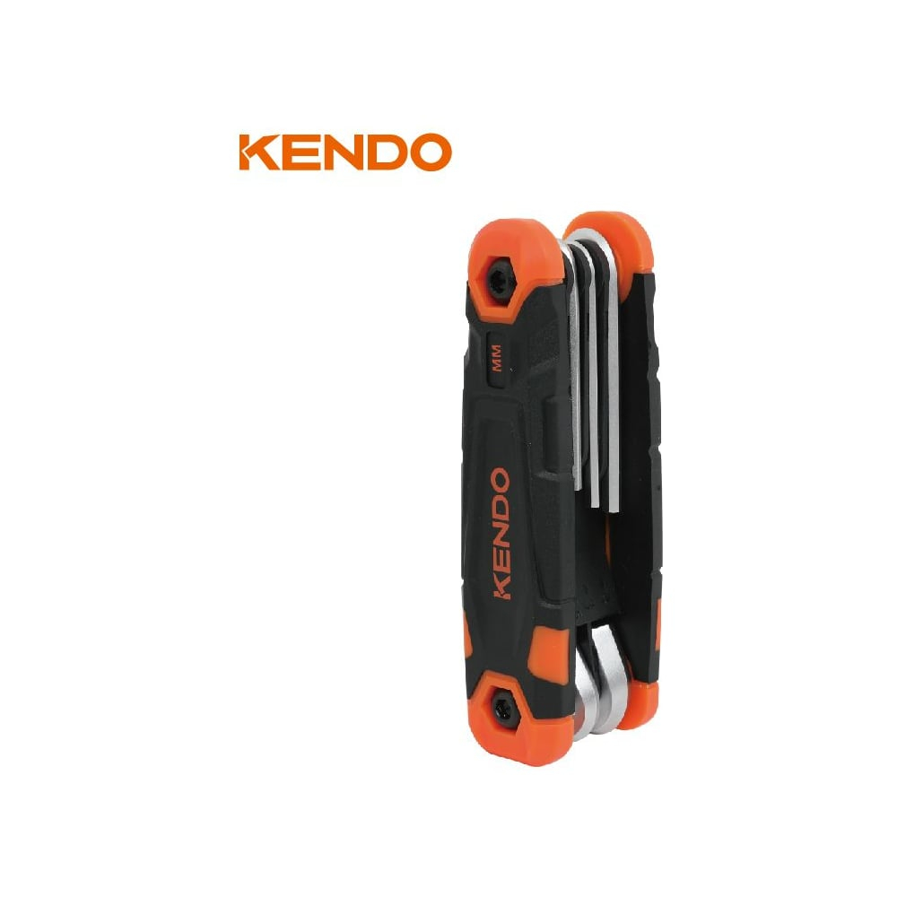 Набор складных шестигранных ключей KENDO 1.5, 2, 2.5, 3, 4, 5, 6, 8 мм 20717