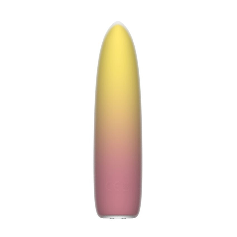 Желтая перезаряжаемая вибропуля Bullet - 10,1 см. (Цвет: желтый)