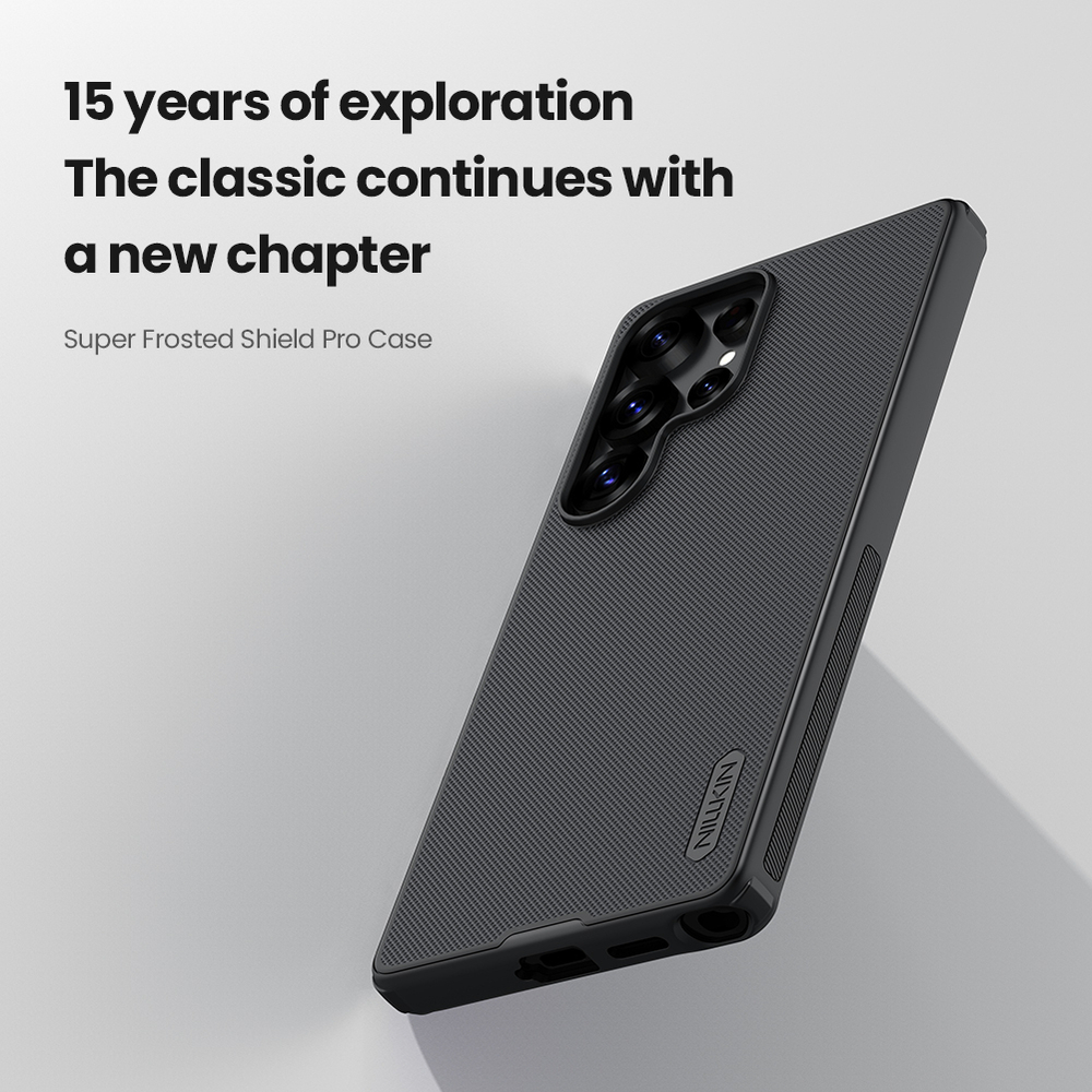 Усиленный противоударный чехол от Nillkin для Samsung Galaxy S25 Ultra, серия Super Frosted Shield Pro