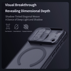 Чехол прозрачный тонированный c MagSafe на iPhone 17 Pro, серия CamShield Pro Magnetic (обновленная двойная защитная шторка для камеры) от Nillkin