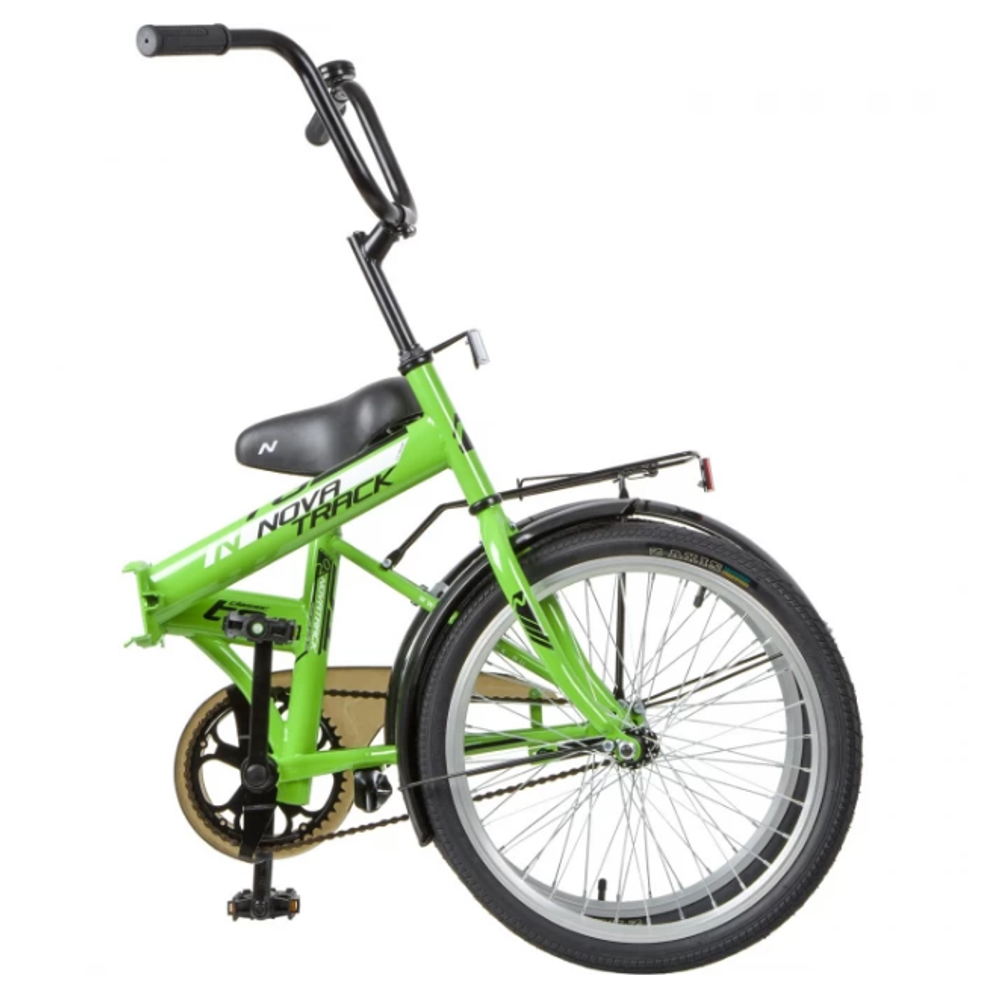 Велосипед NOVATRACK 20" складной, TG30, салатовый