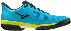 Мужские кроссовки теннисные Mizuno Wave Exceed Tour 5 CC - jet blue/bolt neon/black