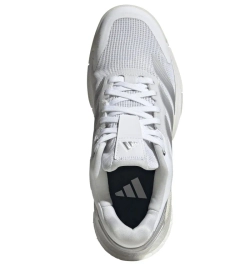 Женские кроссовки для padel Adidas Crazyquick Boost Padel - cloud white/silver metallic/zero metallic