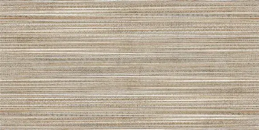 Настенная плитка ALMA Ceramica TWU09LRS40R Lorens 49.4x24.3 бежевая / коричневая глянцевая под полосы