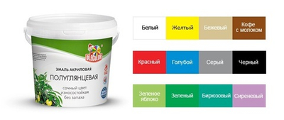 Эмаль акриловая полуглянцевая кофе с молоком 0,8кг OLEKOLOR