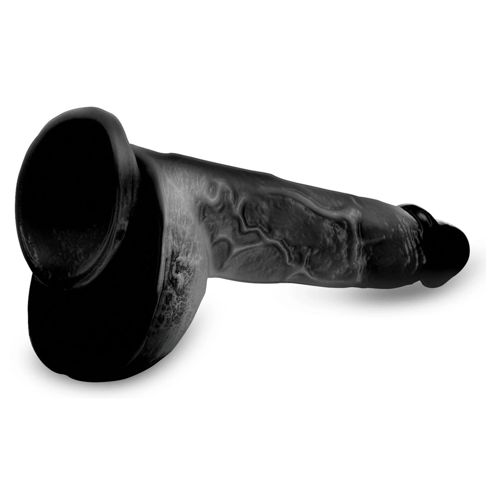 Черный фаллоимитатор Beefy Brad 9’’ Dildo with Balls - 22,4 см. (Цвет: черный)