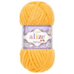 Пряжа Alize (Ализе) Velluto / уп.5 мот. по 100 г, 68м, 216 мимоза