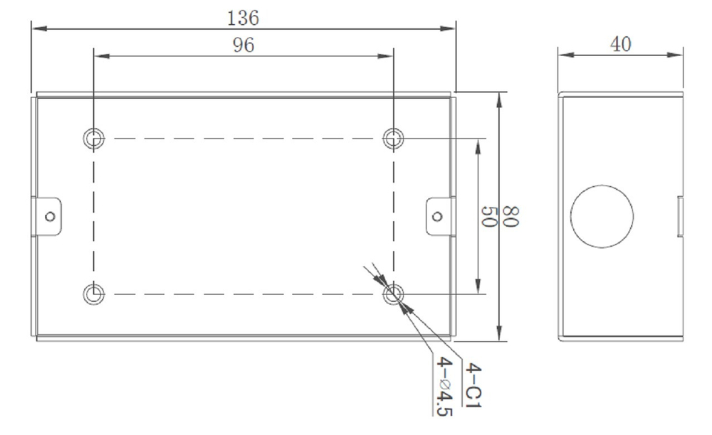 Коробка монтажная LPA-Duplex-IN для врезного монтажа вызывной панели LPA-Duplex-2