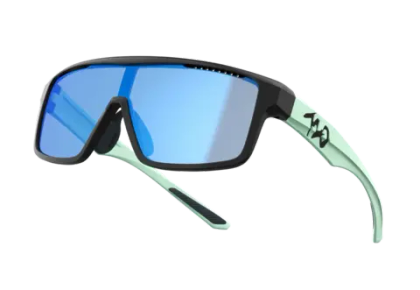 Спортивные очки 720armour Alpha / Matte Black / Lt. Minty Green Temple / Smoke Full Blue White Lens
