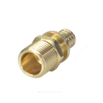 Муфта для PE-X труб аксиальная латунь Дн 20х1/2" НР РОС