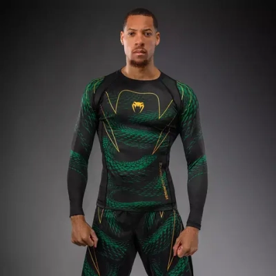 Рашгард Venum Matupa LS Black/Green/Gold