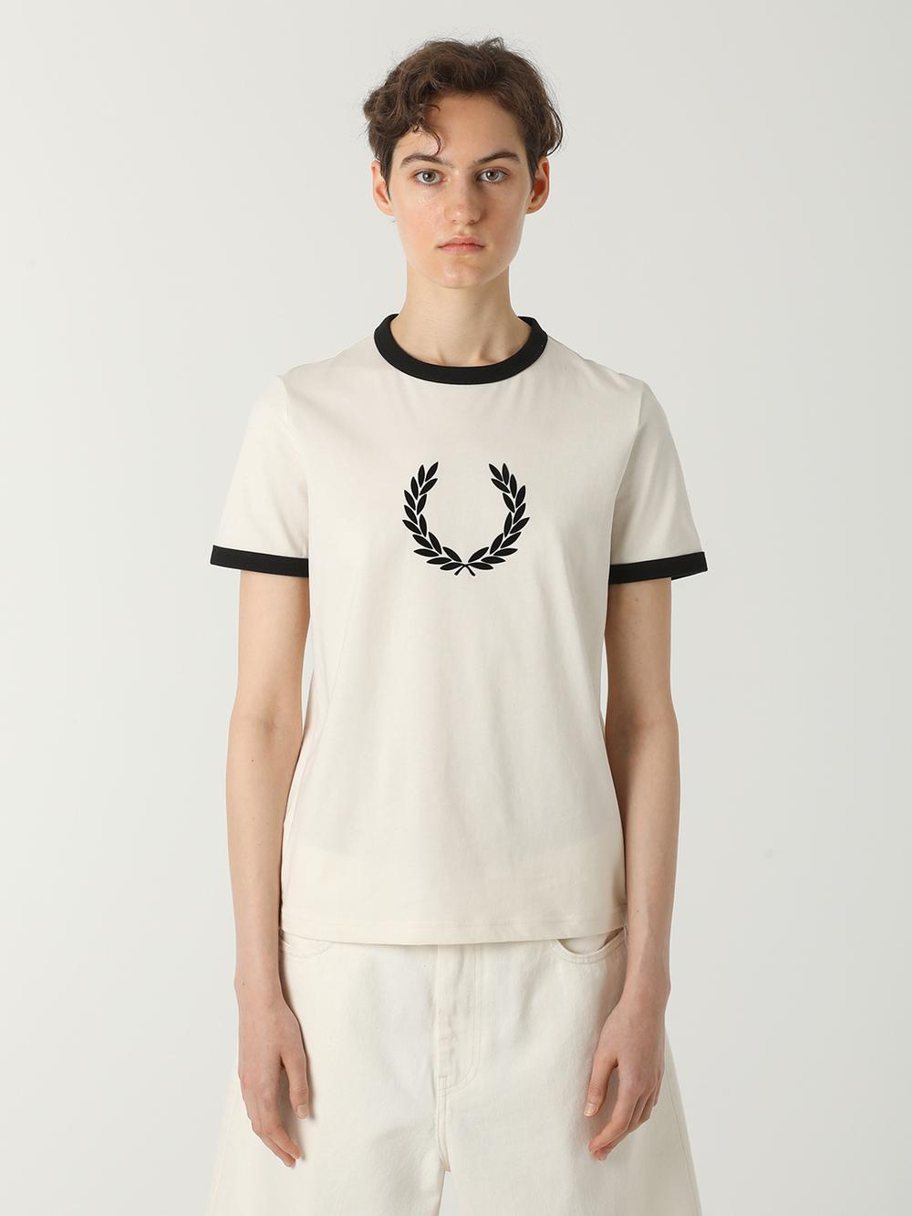 Женская Футболка Flocked Laurel Wreath
