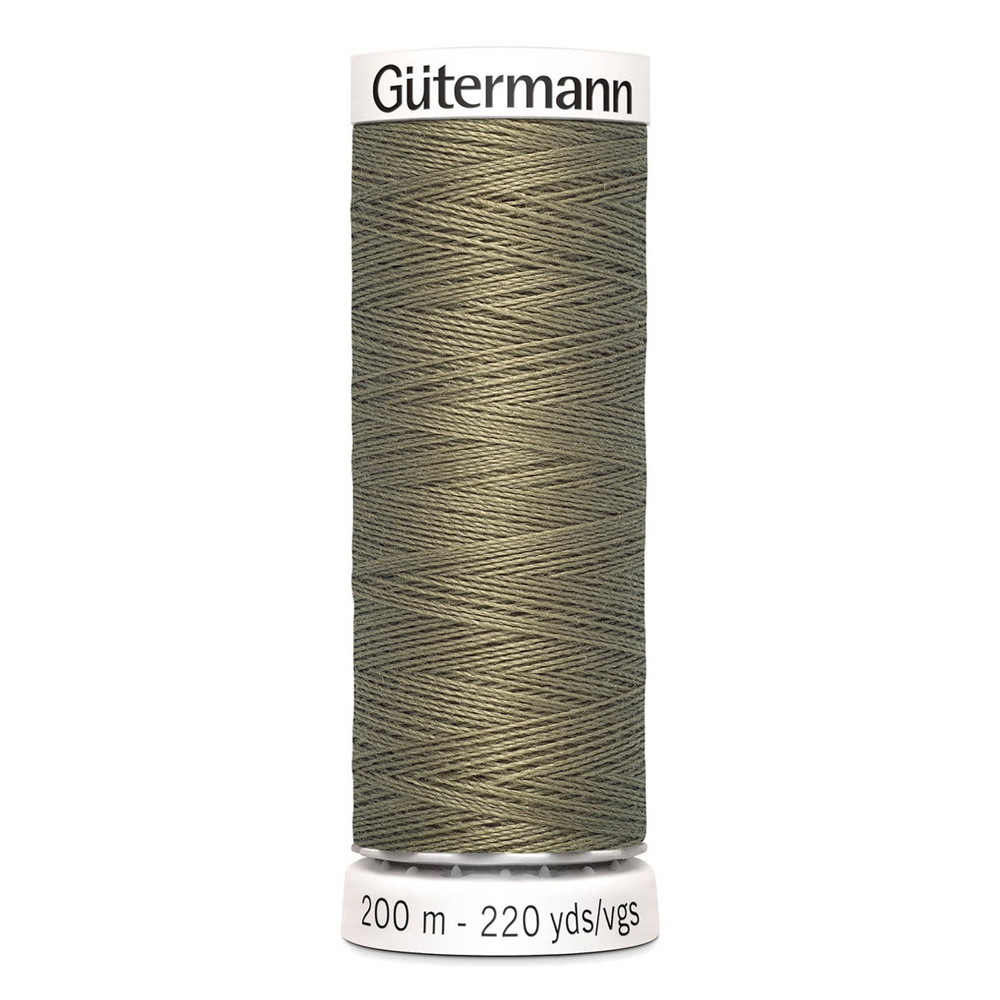 01 Нить Sew-All 100/200 м для всех материалов, 100% полиэстер Gutermann 748277 (264 св.оливково-серый)