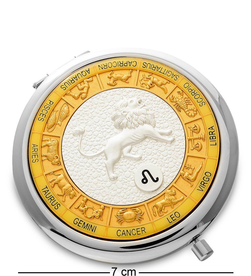WIN- 02-12 Зеркало серебр. «Знак Зодиака - Лев»