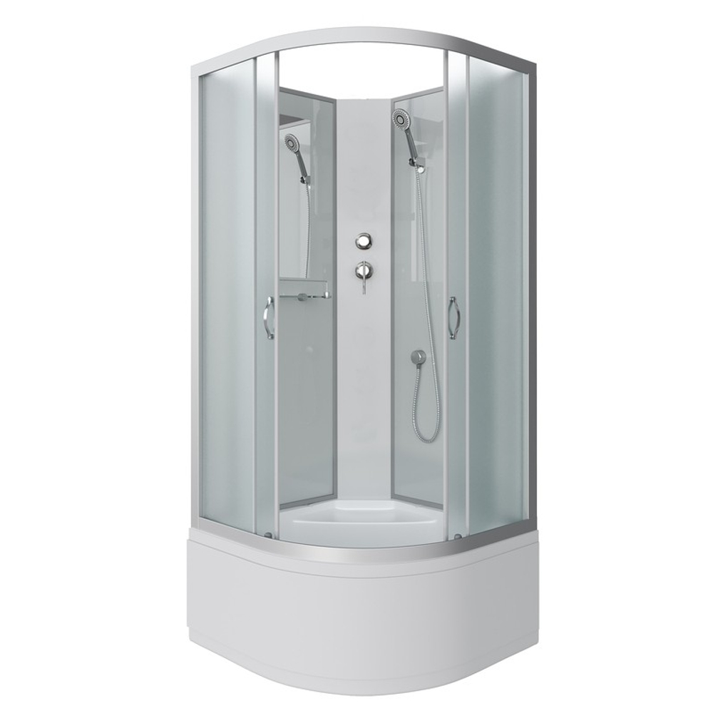 Душевая кабина Niagara Classic NG-2307-14BK (80х80х200) высокий поддон(40см),стекло матовое,4 места