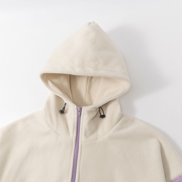 Худи Little Lamb Zip белый/фиолетовый - фото 4