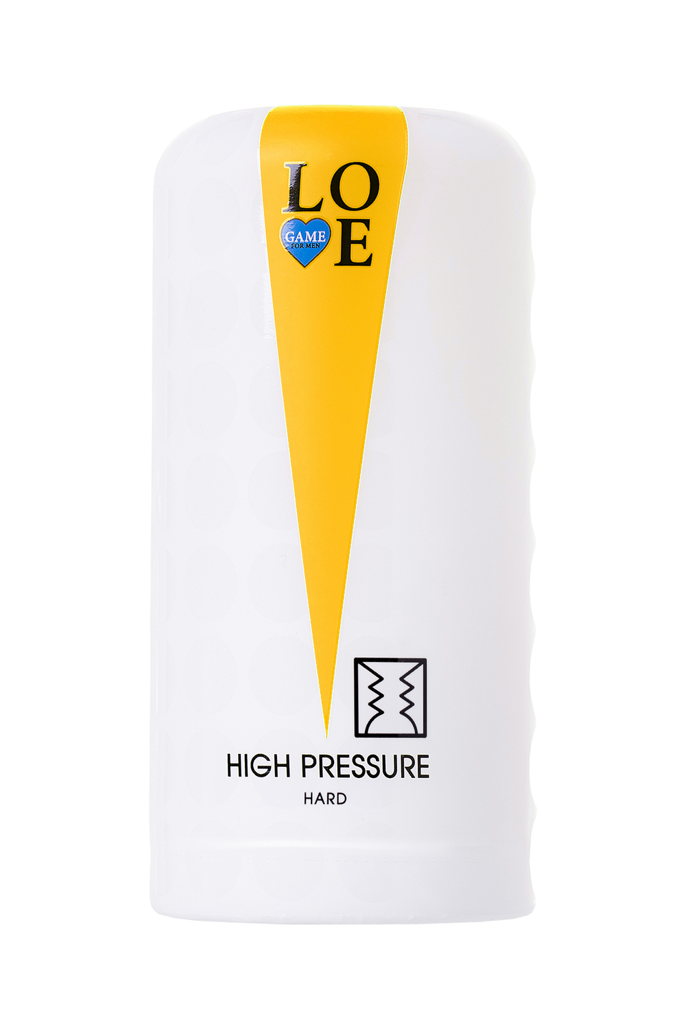 Мастурбатор нереалистичный Lovegame High pressure hard, TPE, белый, 15 см