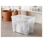 Контейнер IKEA SAMLA (САМЛА), Прозрачный, 56x39x42 см, 65 л