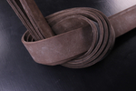 Ременная заготовка темно-коричневая с восковой отделкой Bridle