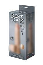 Фаллоимитатор неоскин на присоске BEST COCK 8" 591503ru