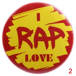 Значок I love Rap ( в ассортименте )