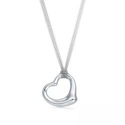 Подвеска из серебра 925, Tiffany 💠 Open Heart 36mm. В наличии