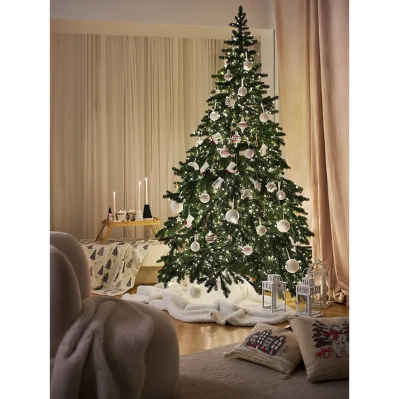 Набор ёлочных украшений с подсветкой festive embroidey из коллекции new year essential, 4 шт.