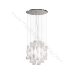 Pendant design lamp  AURA by AXO LIGHT D 60 cm (Smoky)