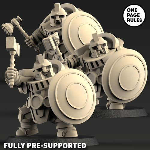 Grand Alliance Order Kharadron Overlords Disposessed Ironbreakers Irondrakes 1 шт. миниатюра для dnd, днд, pathfinder, фентези, Настольная игра, НРИ, Варгейм, РПГ