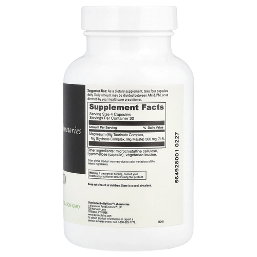 DaVinci Laboratories, Tri-Mag 300, 120 капсул (75 мг в капсуле)