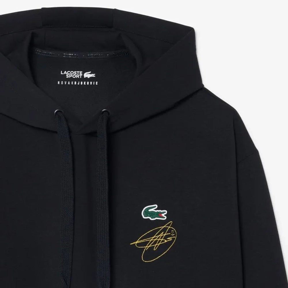 Мужская теннисная кофта Lacoste Tennis x Novak Djokovic - black