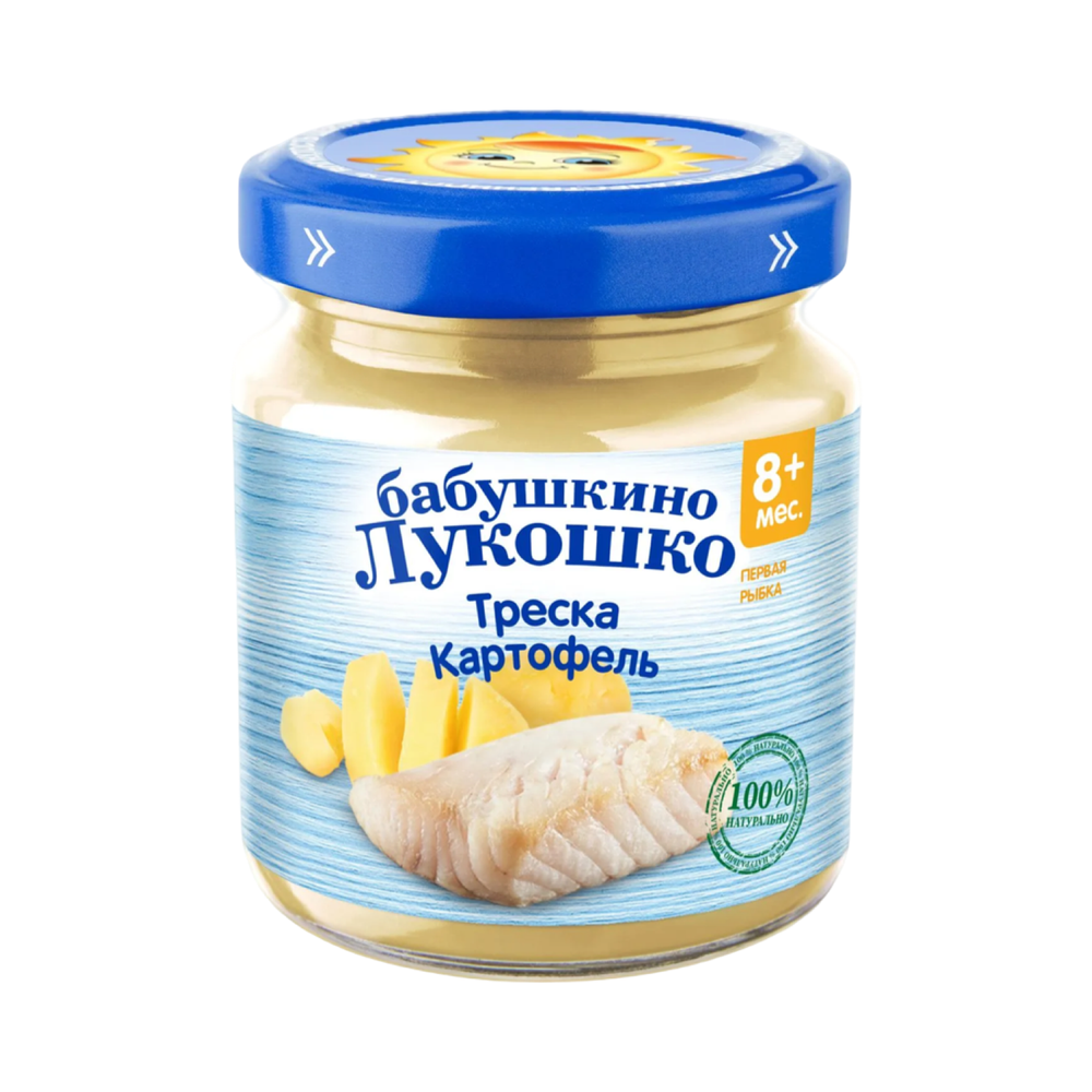Пюре Бабушкино лукошко 100г Треска с картофелем