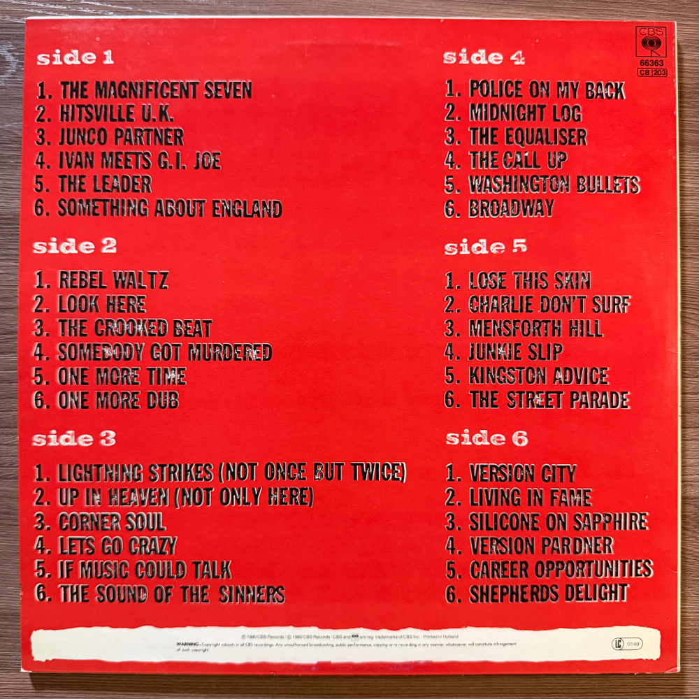 The Clash - Sandinista! 3LP (Голландия 1980г.)