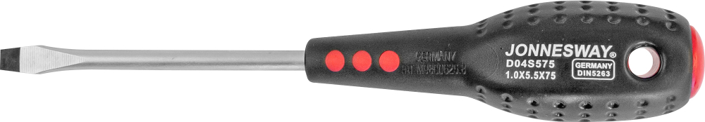 D04S575 Отвертка стержневая шлицевая FULL STAR, SL5.5х75 мм