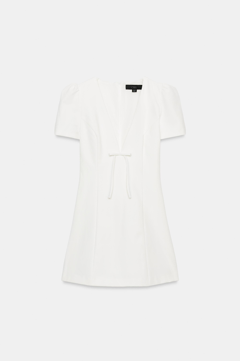МИНИ-ПЛАТЬЕ С БАНТОМ — ZARA