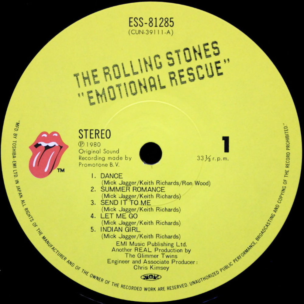 The Rolling Stones / Emotional Rescue (LP)