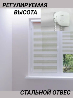 Рулонные шторы День-Ночь 65×170 см
