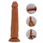 Реалистичный фаллоимитатор на присоске Sharife Sliding skin, 25,4*4,8 см, коричневый