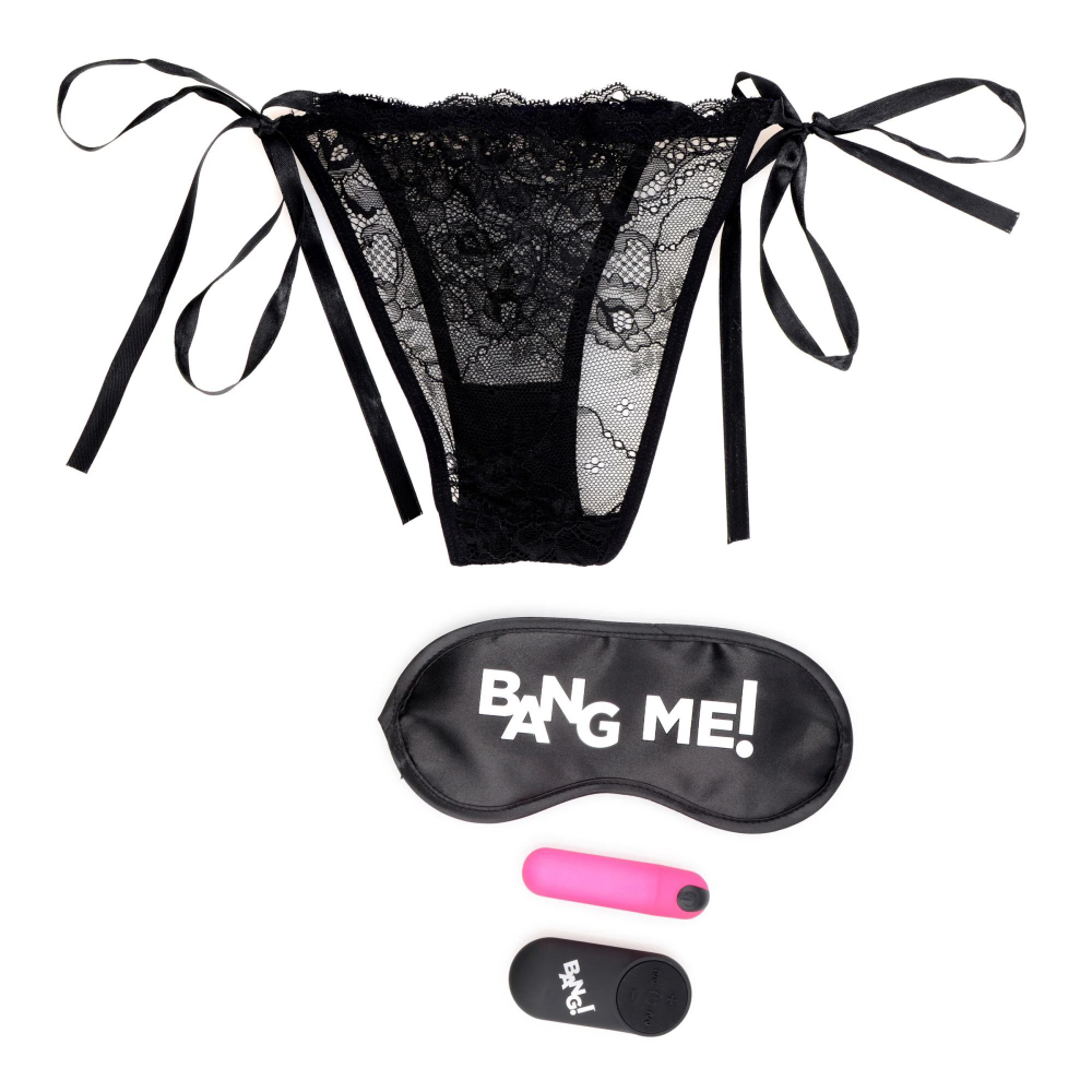 Эротический набор 28X Power Panty Remote Control Bullet Kit (Цвет: черный с розовым)