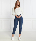 Блузка 5X2 RIB O-NK LS Tommy Hilfiger - белый(WW0WW38869)